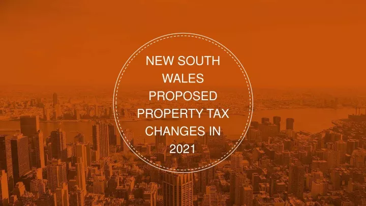 new south wales proposed property tax changes
