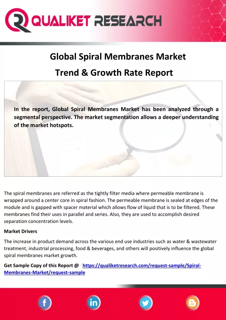 global spiral membranes market