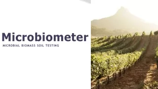microbiometer microbial biomass soil testing