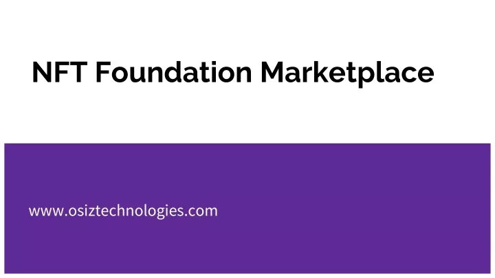 nft foundation marketplace