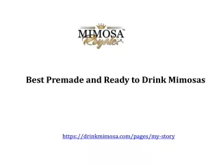 best premade and ready to drink mimosas