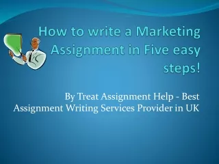 how to write a marketing assignment in five easy steps