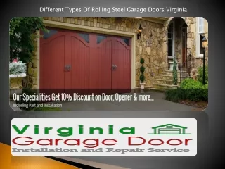 Different Types Of Rolling Steel Garage Doors Virginia