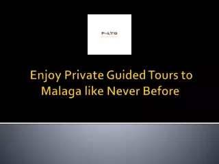 enjoy private guided tours to malaga like never before