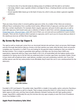 Vape Juice