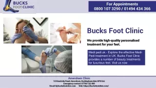 Medi-Pedi Treatment | Bucks Foot Clinic