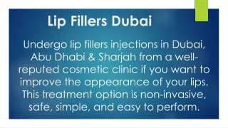 Lip Fillers Dubai, Abu Dhabi & Sharjah-Dynamic Clinic