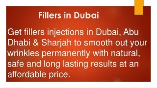 fillers in Dubai, Abu Dhabi & Sharjah -Dynamic Clinic