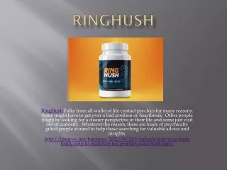 ringhush folks from all walks of life contact