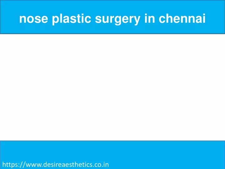 nose plastic surgery in chennai