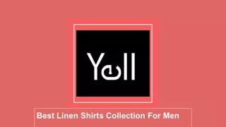Best Linen Shirts Collection For Men - Yellwithus