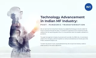 Technological Transformation at MF Industry- Whitepaper