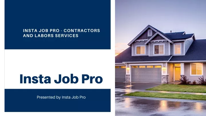 insta job pro contractors and labors services