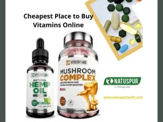 Cheapest Place to Buy Vitamins Online - www.natuspurhealth.com
