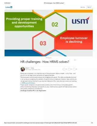 HR challenges- How HRMS solves_