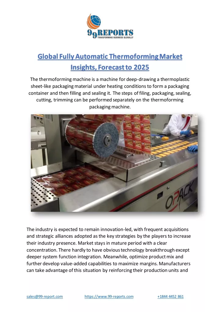 global fully automatic thermoforming market