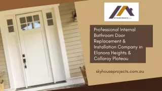 Professional Internal Bathroom Door Replacement & Installation Company in Elanora Heights & Collaroy Plateau