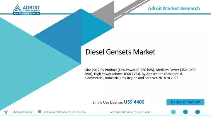 diesel gensets market