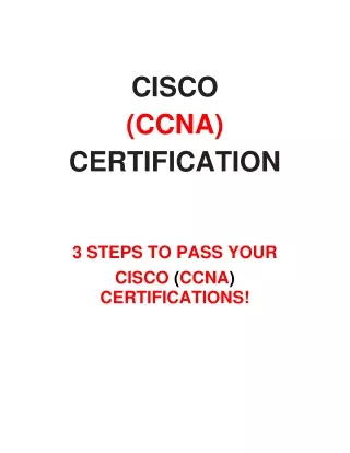 100% PASS CCNA Certificate Without Exam or Training
