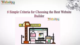 4 Simple Criteria for Choosing the Best Website Builder