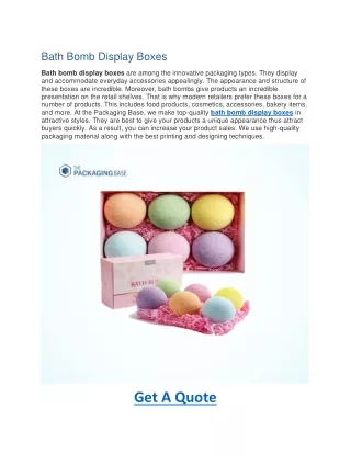 bath bomb display boxes