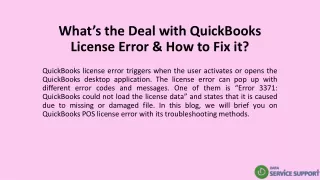 what s the deal with quickbooks license error how to fix it