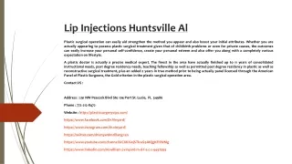 lip injections huntsville al