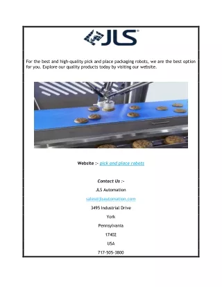 for the best and high quality pick and place