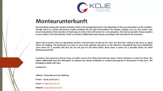 monteurunterkunft