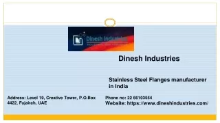 stainless steel pipe fittings manufacturers in india by Dinesh Industries (1)