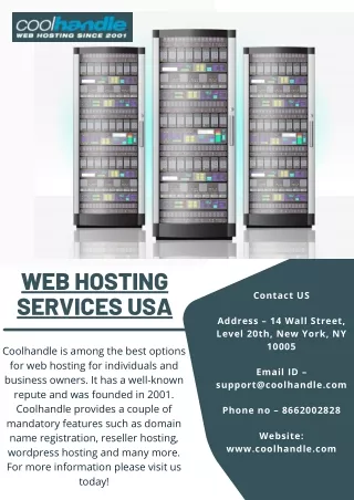 web hosting services usa