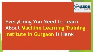 Machine Learning Training in Gurgaon