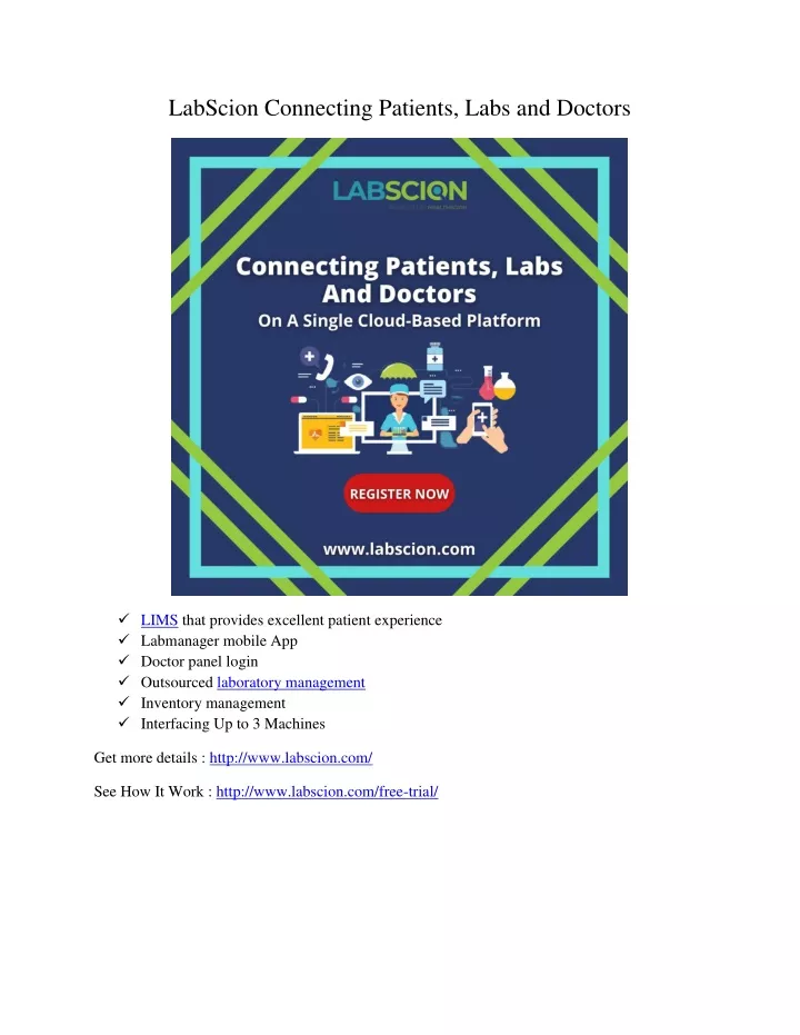 labscion connecting patients labs and doctors