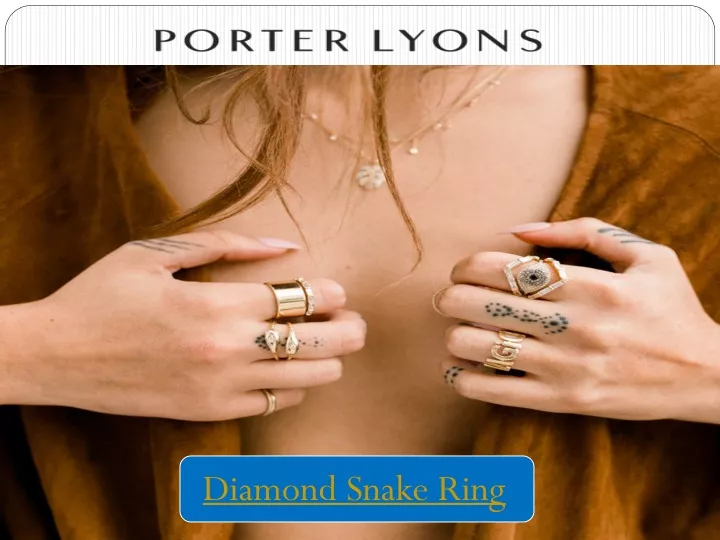 diamond snake ring