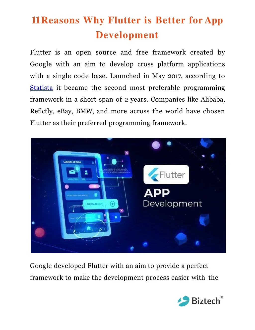 PPT - 11 Reasons Why Flutter is Better for App Development PowerPoint ...