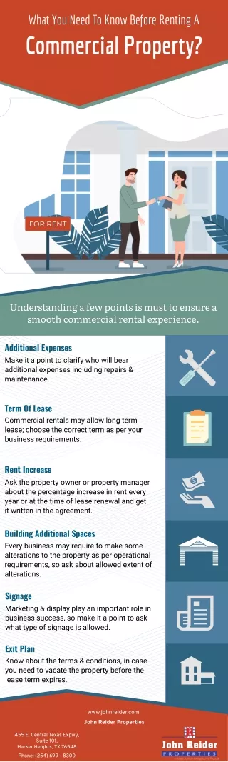 what you need to know before renting a commercial