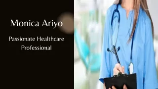 Monica Ariyo - Passionate Healthcare Professional