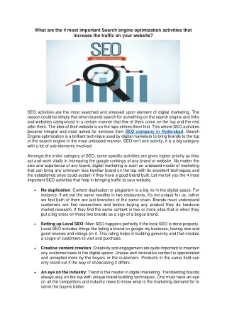 what are the 4 most important search engine