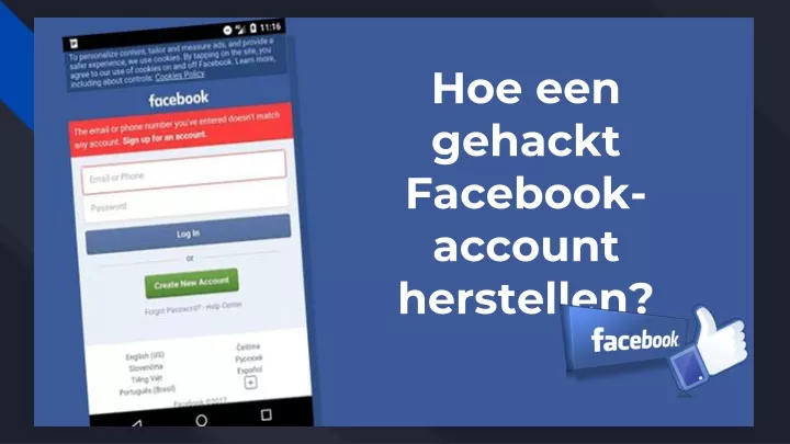 hoe een gehackt facebook account herstellen