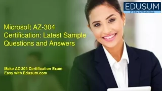 microsoft az 304 certification latest sample