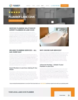 Plumber Lane Cove