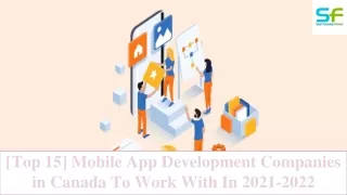 The Best 15 Mobile App Development Companies in Canada[Review]