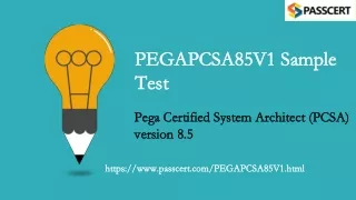 pegapcsa85v1 sample pegapcsa85v1 sample test test
