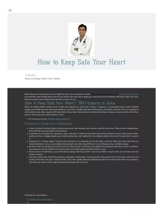 how to keep safe your heart
