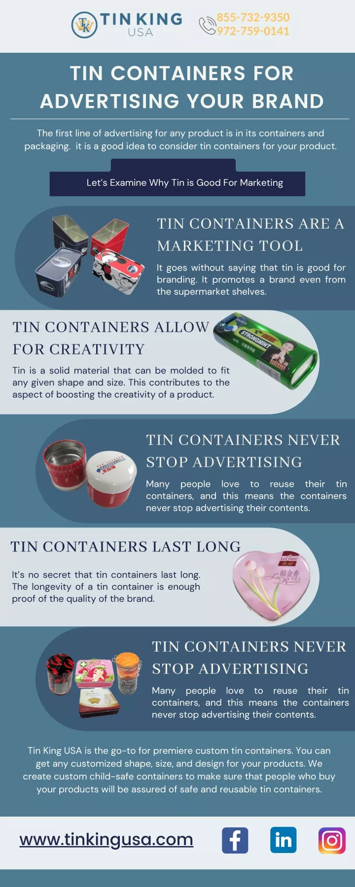 tin containers for advertising your brand