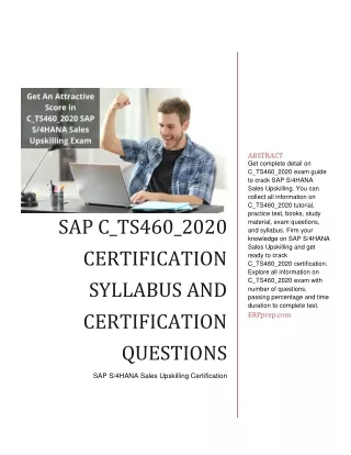 abstract get complete detail on c ts460 2020 exam