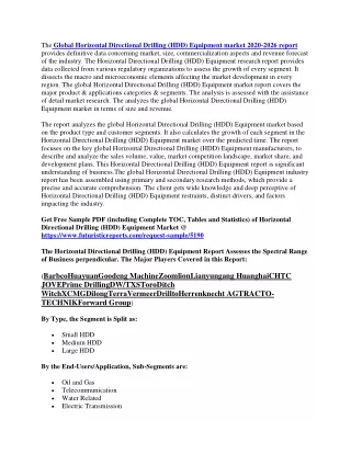 the global horizontal directional drilling