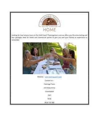 looking for local winery tours on the gold coast