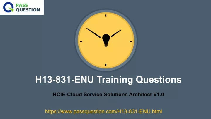 h13 831 enu training questions