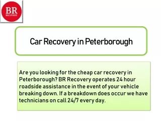 car recovery in peterborough